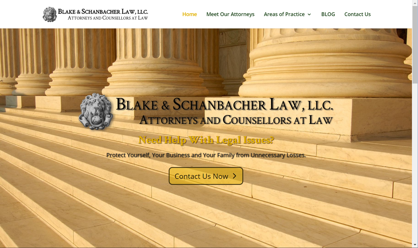 to our new website Blake & Schanbacher Law