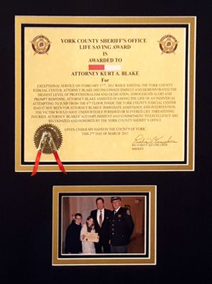 York County Sheriff's Office Award
