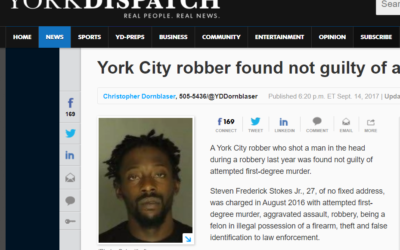 York Dispatch: York City robber found not guilty of attempted murder